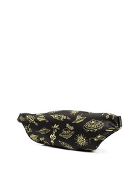 Sac banane en toile noir Moschino