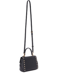 Sac bandoulière en cuir à clous noir MICHAEL Michael Kors