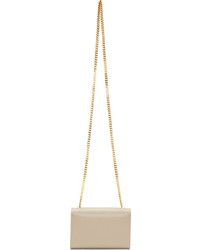 Sac bandoulière en cuir beige Saint Laurent