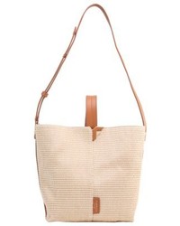 Sac bandoulière en cuir beige Fiorelli
