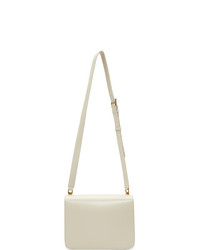 Sac bandoulière en cuir beige Saint Laurent