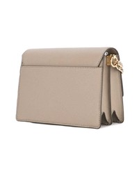 Sac bandoulière en cuir beige Tory Burch