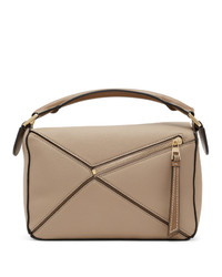 Sac bandoulière en cuir beige Loewe