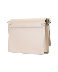 Sac bandoulière en cuir beige Paula Cademartori