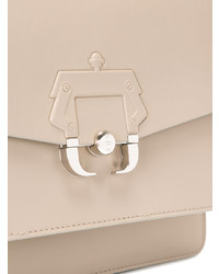 Sac bandoulière en cuir beige Paula Cademartori