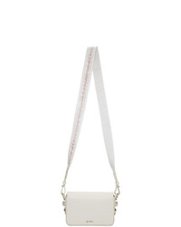 Sac bandoulière en cuir blanc et noir Off-White