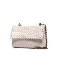 Sac bandoulière en cuir blanc Bottega Veneta