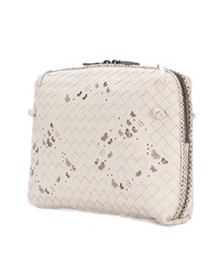 Sac bandoulière en cuir blanc Bottega Veneta