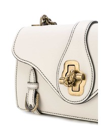 Sac bandoulière en cuir blanc Bottega Veneta