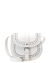 Sac bandoulière en cuir blanc Even&Odd