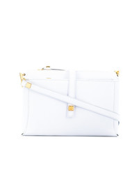 Sac bandoulière en cuir blanc Giancarlo Petriglia