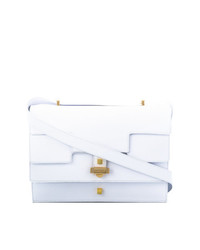 Sac bandoulière en cuir blanc Giancarlo Petriglia