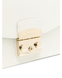 Sac bandoulière en cuir blanc Furla