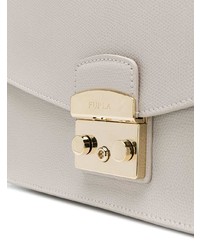 Sac bandoulière en cuir blanc Furla