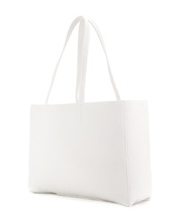 Sac bandoulière en cuir blanc Orciani