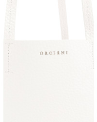 Sac bandoulière en cuir blanc Orciani