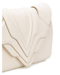 Sac bandoulière en cuir blanc Elena Ghisellini