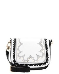 Sac bandoulière en cuir blanc River Island