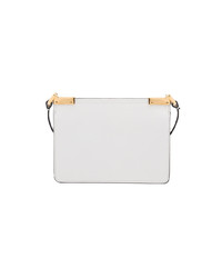 Sac bandoulière en cuir blanc Marni