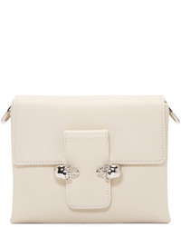 Sac bandoulière en cuir blanc Alexander McQueen