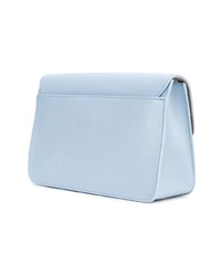 Sac bandoulière en cuir bleu clair Furla