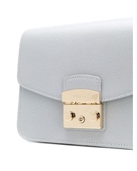 Sac bandoulière en cuir bleu clair Furla