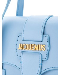 Sac bandoulière en cuir bleu clair Jacquemus