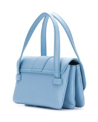 Sac bandoulière en cuir bleu clair Jacquemus