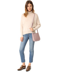 Sac bandoulière en cuir bleu clair Kate Spade