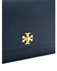 Sac bandoulière en cuir bleu marine Tory Burch