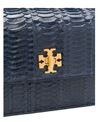 Sac bandoulière en cuir bleu marine Tory Burch