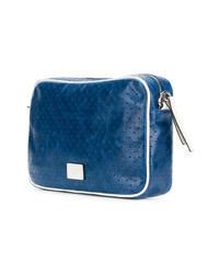 Sac bandoulière en cuir bleu marine RED Valentino