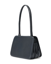 Sac bandoulière en cuir bleu marine Sarah Chofakian