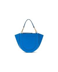 Sac bandoulière en cuir bleu Wandler