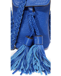 Sac bandoulière en cuir bleu Rebecca Minkoff