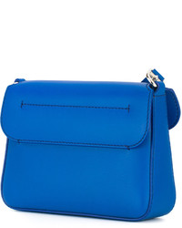 Sac bandoulière en cuir bleu Givenchy