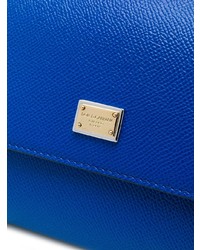 Sac bandoulière en cuir bleu Dolce & Gabbana