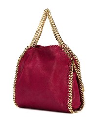 Sac bandoulière en cuir bordeaux Stella McCartney