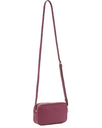 Sac bandoulière en cuir bordeaux MICHAEL Michael Kors