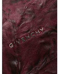 Sac bandoulière en cuir bordeaux Givenchy