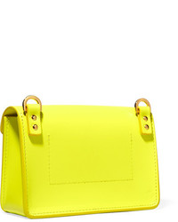 Sac bandoulière en cuir chartreuse Sophie Hulme