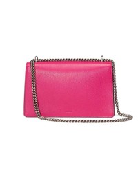 Sac bandoulière en cuir fuchsia Gucci