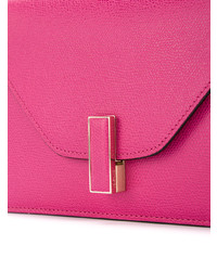 Sac bandoulière en cuir fuchsia Valextra