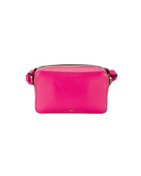 Sac bandoulière en cuir fuchsia Anya Hindmarch