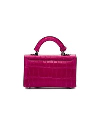 Sac bandoulière en cuir fuchsia Stalvey