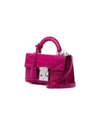 Sac bandoulière en cuir fuchsia Stalvey