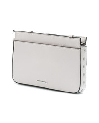 Sac bandoulière en cuir gris Rebecca Minkoff