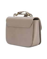 Sac bandoulière en cuir gris Furla