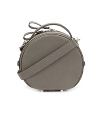 Sac bandoulière en cuir gris Valas