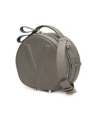 Sac bandoulière en cuir gris Valas